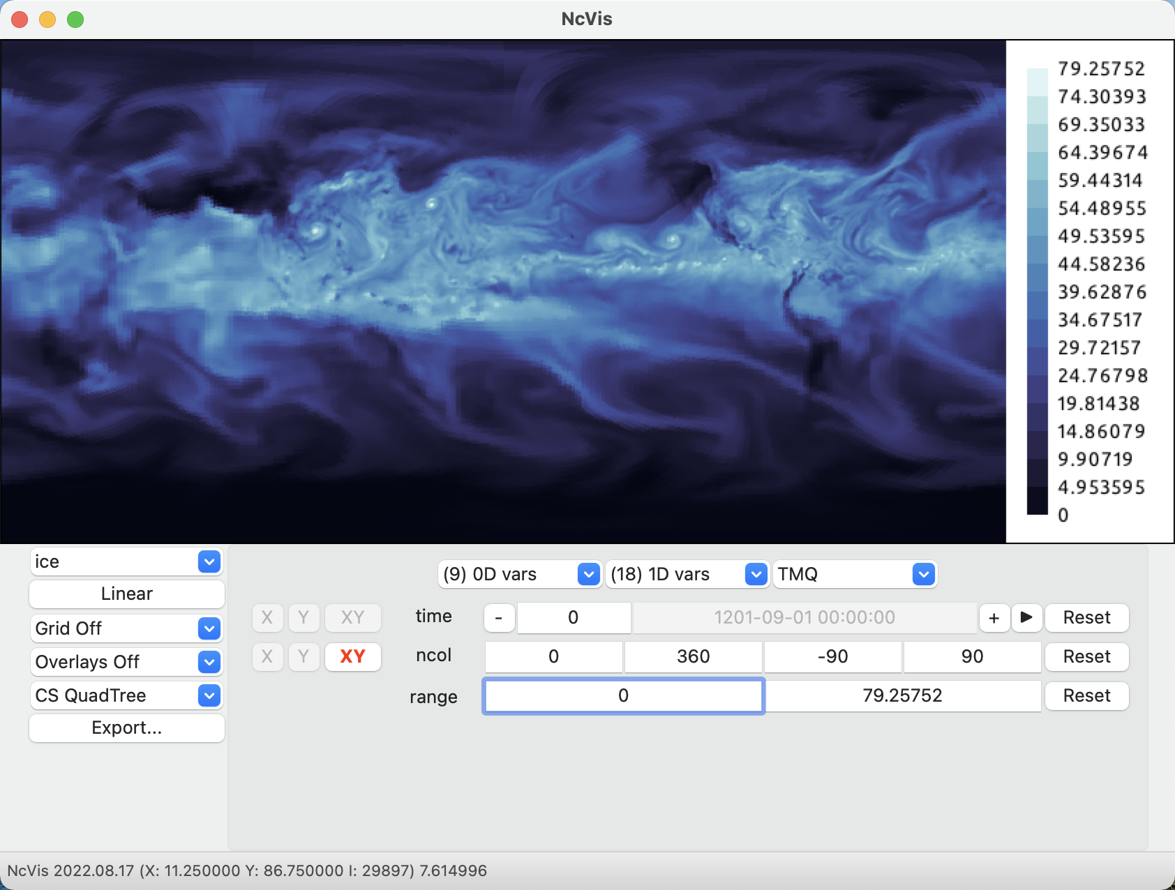 ncvis screenshot